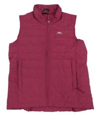 Malinová šusťáková funkční zateplená vesta Trespass