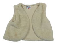 Béžová kožešinová podšitá vesta Topolino