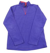 Fialová fleecová funkční mikina Quechua