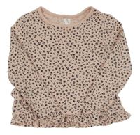 Světlerůžovo-černé vzorované triko V by Very