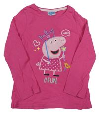 Fuchsiové triko s Pepinou 