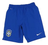 Modré fotbalové kraťasy Brazílie Nike