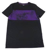 Černo-fialové sportovní tričko Primark