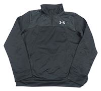 Černá sportovní propínací mikina se vzorem Under Armour