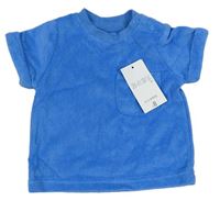 Modré froté tričko s kapsou Matalan
