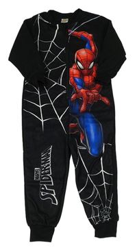 Černý fleecový overal se Spider-manem Marvel