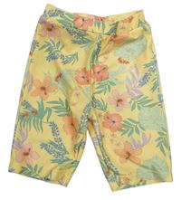Žluté UV kalhoty s květy Primark