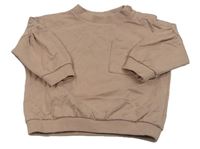Starorůžová oversize mikina s kapucí Next