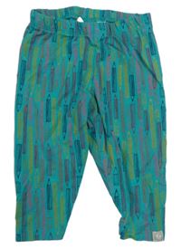 Zelené tepláky s pastelkami Liegelind