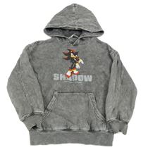 Šedá batikovaná mikina Shadow a kapucí H&M