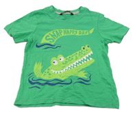 Zelené tričko s krokodýlem George 