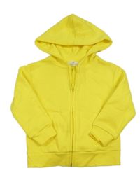 Žlutá propínací mikina s kapucí H&M