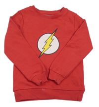 Červená mikina se znakem - JUSTICE LEAGUE