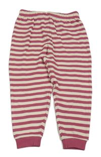 Vínovo-smetanové pruhované pyžamové kalhoty Topomini