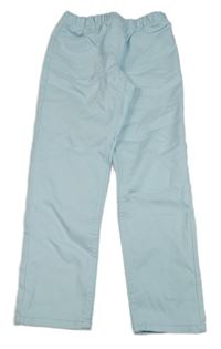 Světlemodré kalhoty riflového vzhledu s jednorožcem lupilu