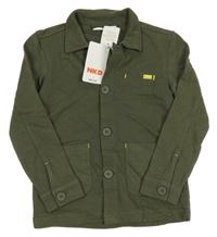 Nové - khaki propínací košilová mikina Kids