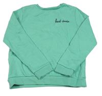 Pistáciová mikina s nápisem KIABI