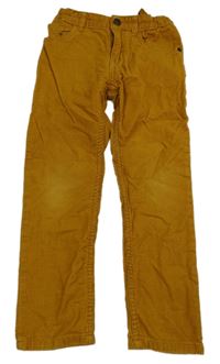 Medové regular fit manšestráky H&M