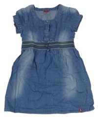 Modré lehké riflové šaty s andílkem ESPRIT