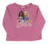 Růžové triko s Barbie H&M