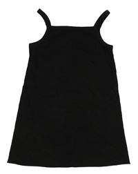 Černé žebrované šaty River Island