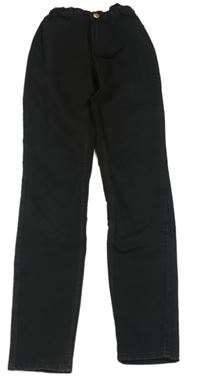 Černé teplákové skinny fit rifle H&M
