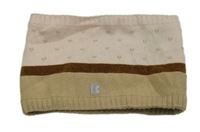 Růžovo-béžovo-hnědý pletený nákrčník Obaibi