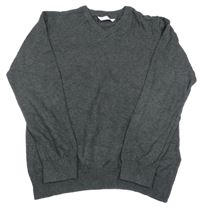 Tmavošedý melírovaný svetr M&S