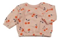 Růžová mikina s třešněmi Primark