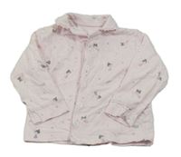 Světlerůžová propínací pyžamová košile s dívkami a hvězdami Matalan