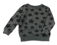 Tmavošedá mikina s hvězdami F&F
