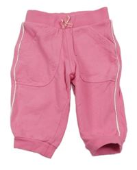 Růžové tepláky s pruhem C&A