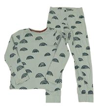 Světlezelené žebrované pyžamo s hvězdami H&M