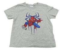 Šedé melírované tričko se Spidermanem 