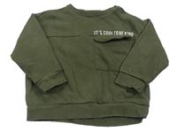 Khaki mikina s kapsou F&F
