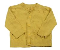 Žlutý lehký propínací svetr Mothercare