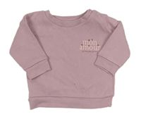 Světlerůžová mikina s nápisem Primark