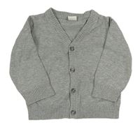 Šedý lehký propínací svetr H&M