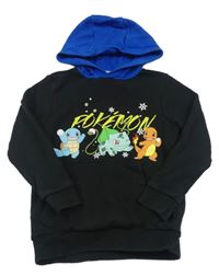 Černá mikina s pokémony a kapucí George