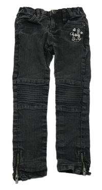 Černé skinny rifle s králíkem Kiki&Koko