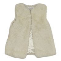 Smetanová kožešinová podšitá vesta Primark