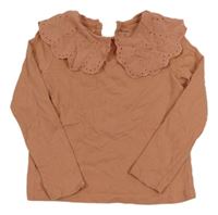 Starorůžové triko s madeirovým límečkem kiabi