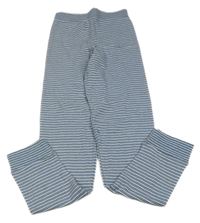 Modro-šedé pruhované pyžamové kalhoty tcm