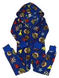 Tmavomodrá chlupatá kombinéza s Tlapkovou patrolou Nickelodeon