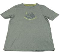 Šedé tričko s nápisem Mc Kinley