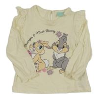 Smetanové triko s králíky Disney
