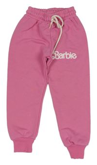 Růžové tepláky s nápisem - Barbie Zara