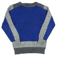 Modro-šedý melírovaný svetr Next