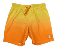 Žluto-oranžové ombré plážové kraťasy Primark