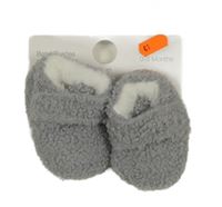 Šedé huňaté zateplené capáčky Dunnes Stores